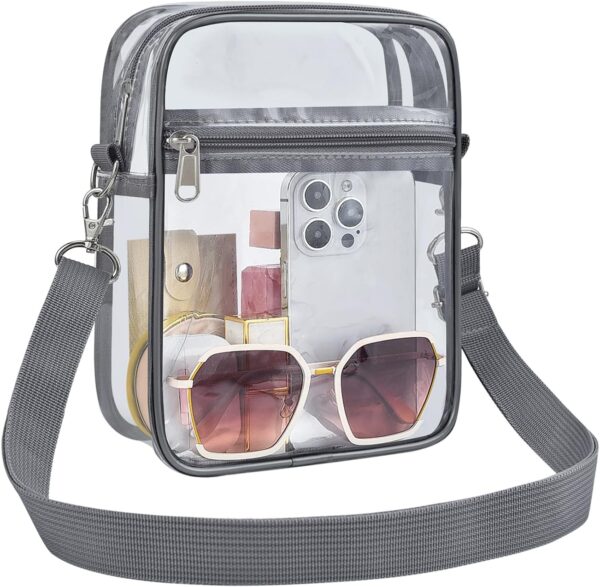 USPECLARE Clear Purse Stadium Approved CrossBody Bag for Men and Women