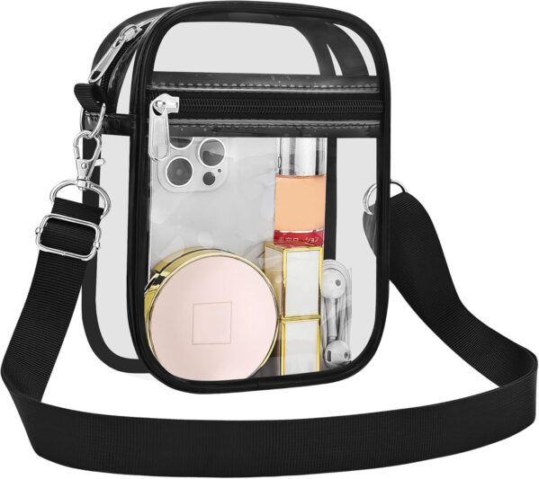 USPECLARE Clear Purse Stadium Approved CrossBody Bag for Men and Women