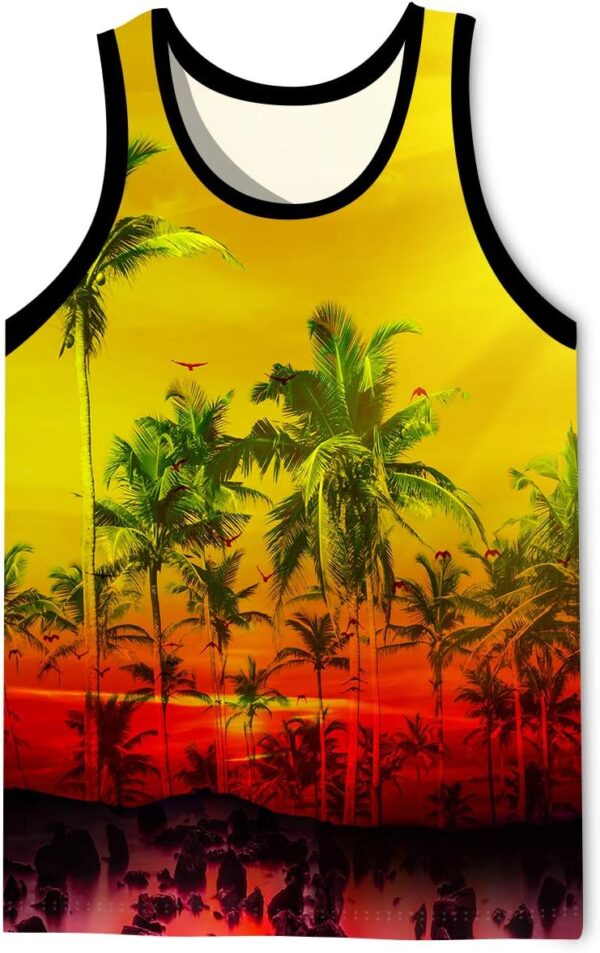 LAIDIPAS Men’s 3D Tank Tops Summer Casual Novelty Sleeveless Shirt Unisex Colorful Graphics Top Tees Shirt