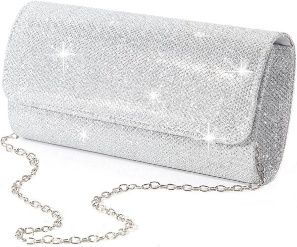 lovyoCoCo Evening Bag Clutch Purses for Women Ladies Sparkling Party Handbag Wedding Bag