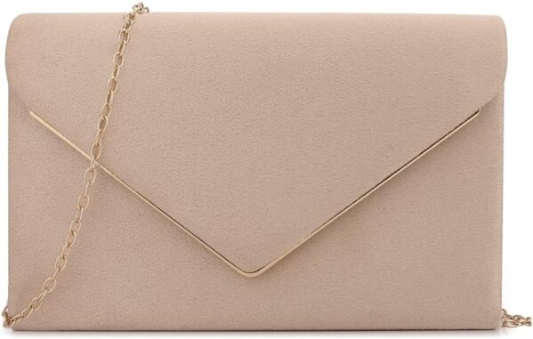 BBjinronjy Clutch Purse for Women Evening Bags Handbags for Wedding Party Cocktail Prom Faux Suede Crossbody Shoulder Bag