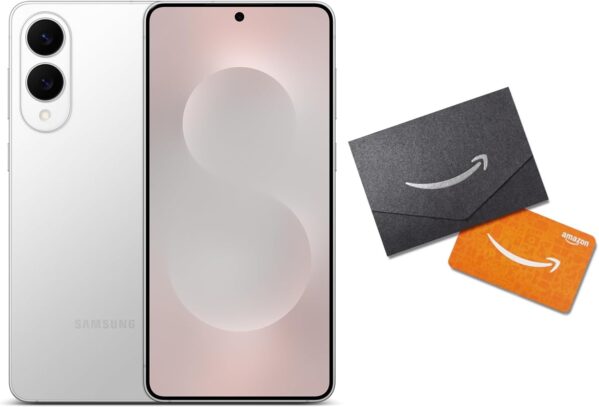 Samsung Galaxy S25 Edge Phone + Gift Card, 512 GB AI Smartphone, Unlocked Android, Night Video, Fast Processor, ProScaler Display, Long Battery Life,2025,US 1 Yr Manufacturer Warranty, Titanium Silver