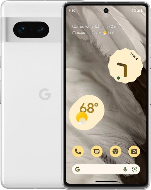 Google Pixel 7 5G, US Version, 128GB, Snow – Unlocked (Renewed)