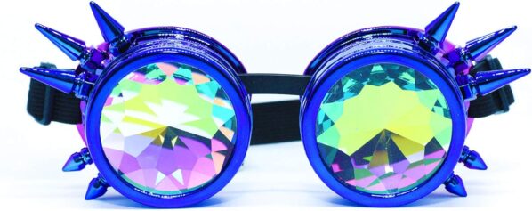 SoJourner Bags Kaleidoscope Glasses – Trippy Psychedelic Rave Goggles – Funky Prism Glasses For Raves – Festival Accessories