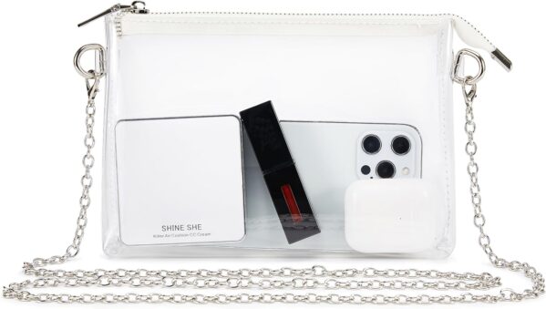 Clear Bag Stadium Approved: Suit for Quick Security Check – Small Transparent Purse for Women
