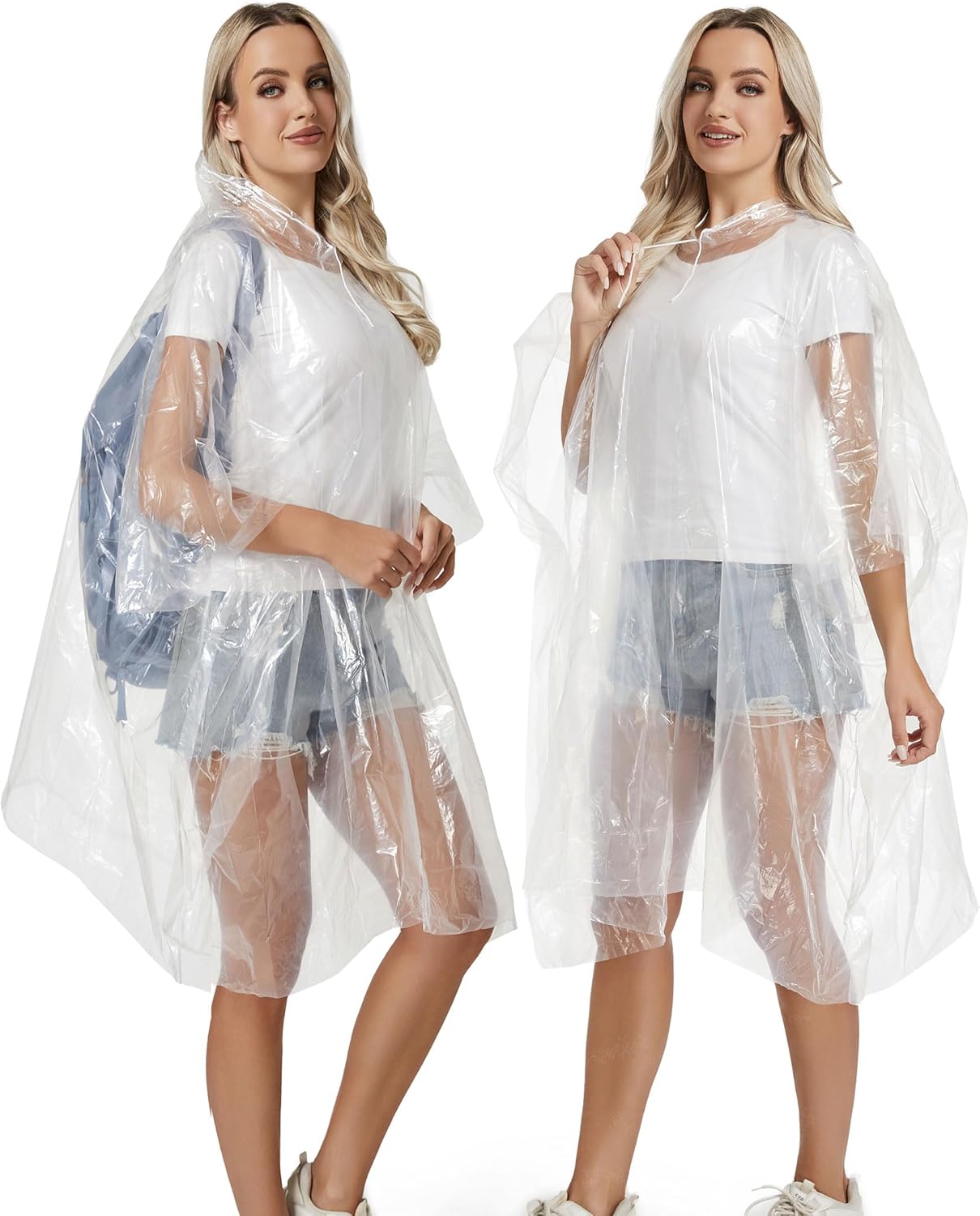 6/12 Pack Disposable Rain Ponchos Family Pack for Adults - Emergency Rain Ponchos for Women and Men - Image 7
