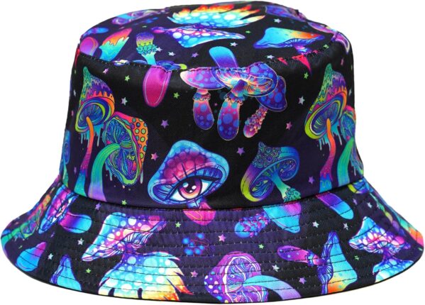 Rave Bucket Hat for Women & Men – Cute Bucket Hats – Festival Hat Adjustable 50+ SPF Protection Rave Accessories